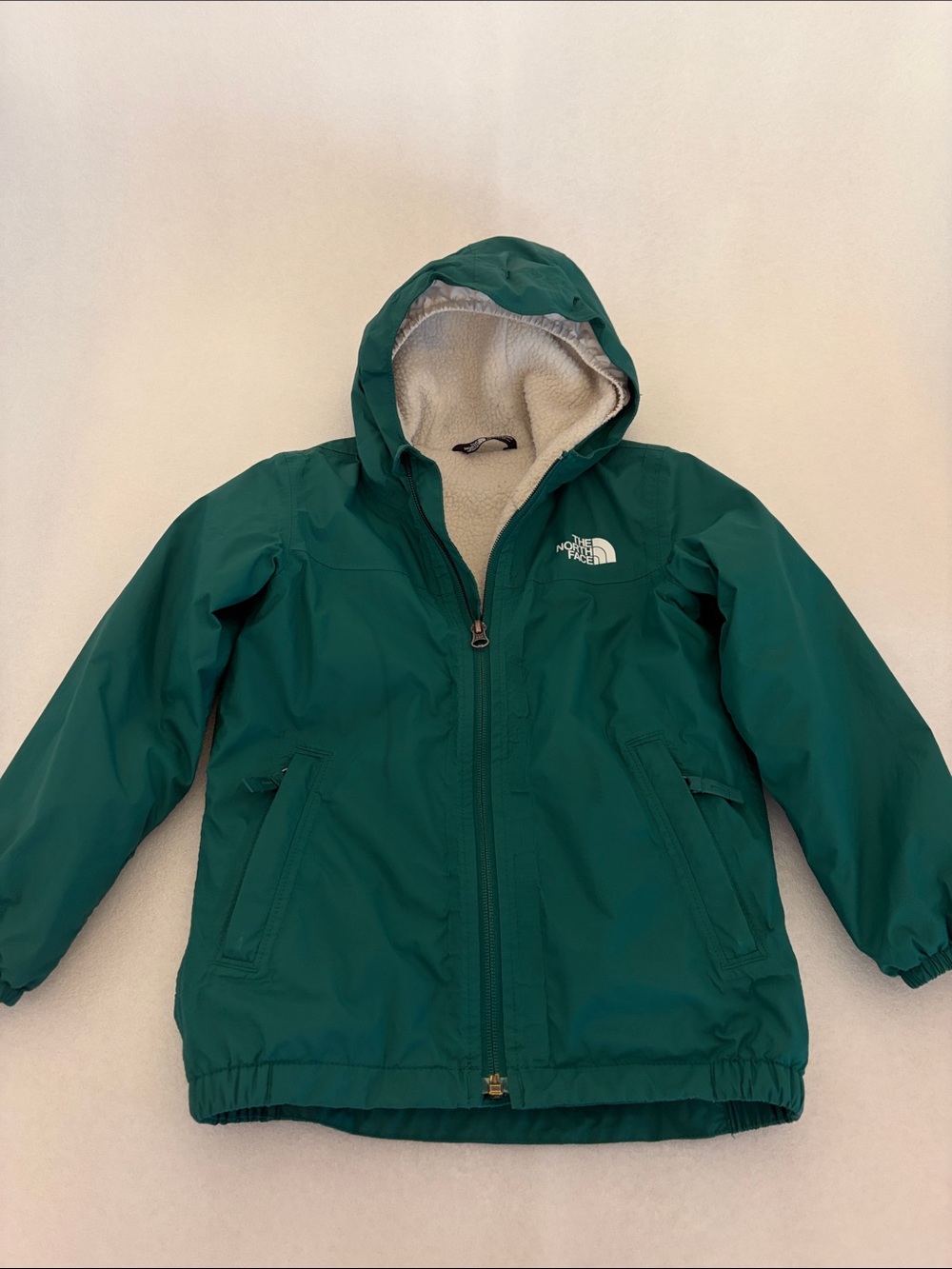 The North Face Kids Green Hooded Jacket
